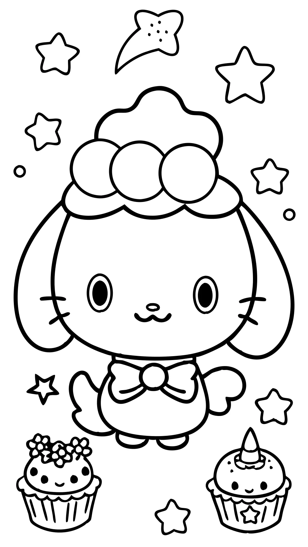 printable cinnamoroll coloring pages